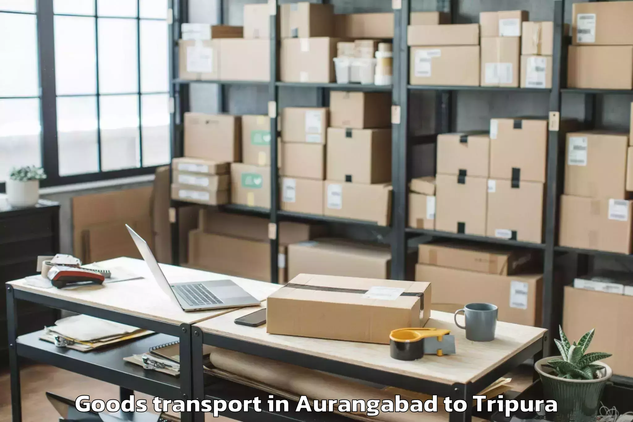 Book Aurangabad to Kailashahar Airport Ixh Goods Transport Online